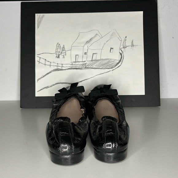 Stuart Weitzman Raven black ballet flats Size 9.5 M - Picture 2 of 14